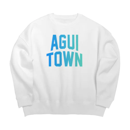 阿久比町 AGUI TOWN Big Crew Neck Sweatshirt