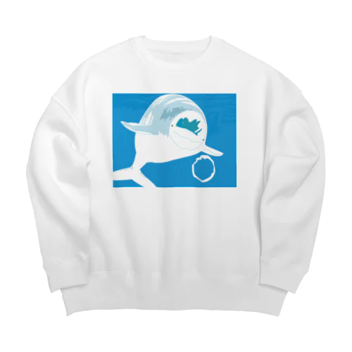 シロイルカ Big Crew Neck Sweatshirt