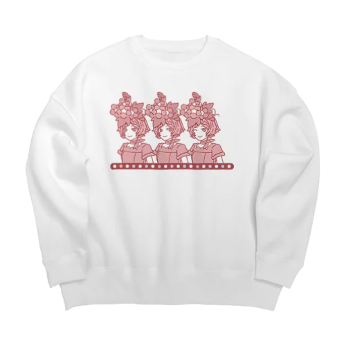 「朝顔ガール」アカネパート Big Crew Neck Sweatshirt