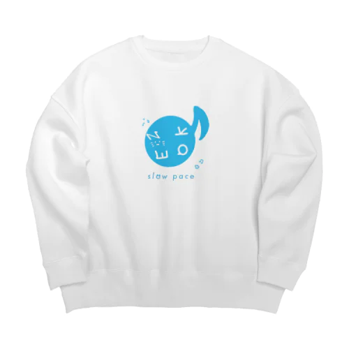 スローペースなゆるい猫ちゃん Big Crew Neck Sweatshirt