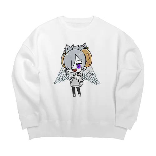 時天くんグッズ Big Crew Neck Sweatshirt