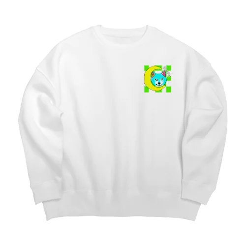 おおかみだよ。 Big Crew Neck Sweatshirt