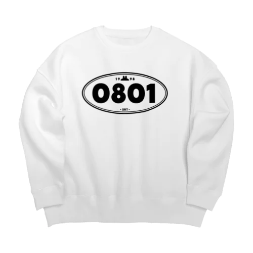 日付のうさぎ Big Crew Neck Sweatshirt