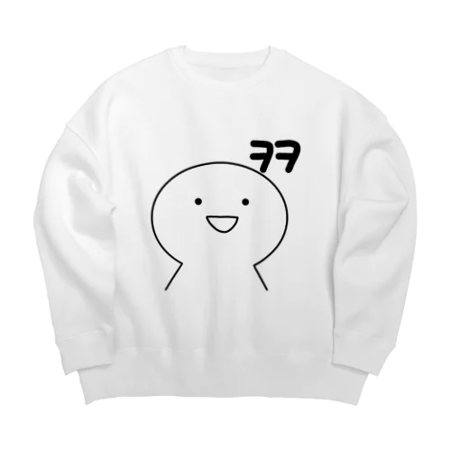 ヲヲっとモチヲ Big Crew Neck Sweatshirt