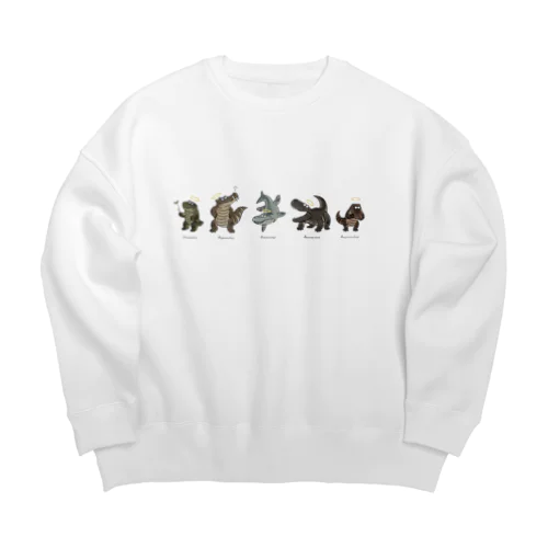 先輩ワニたち Big Crew Neck Sweatshirt