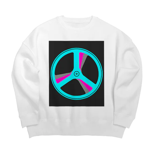 3バトンホイール Big Crew Neck Sweatshirt