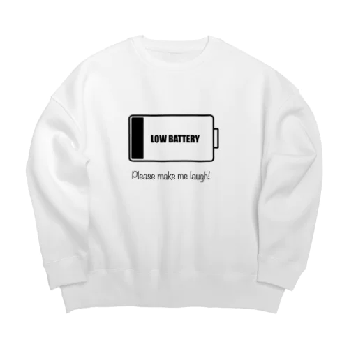 Low battery Big Crew Neck Sweatshirt