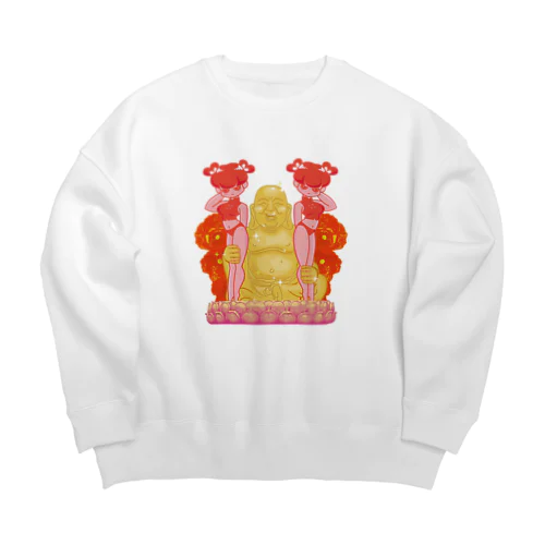 【前面】彼は女色を好まず Big Crew Neck Sweatshirt