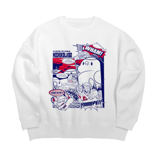 アメコミデストロイ Big Crew Neck Sweatshirt