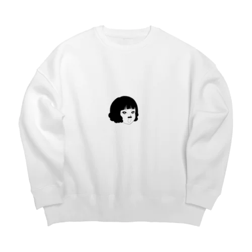 ひげ Big Crew Neck Sweatshirt