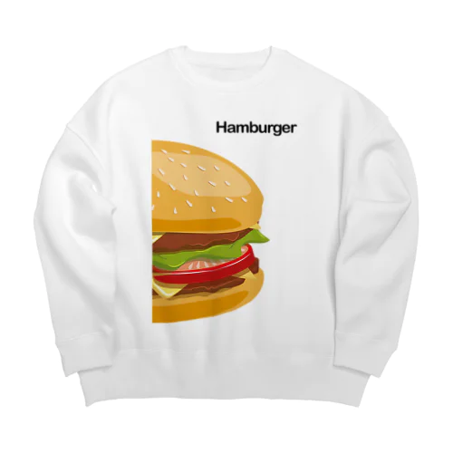 Big Humburger--大きいハンバーガー- Big Crew Neck Sweatshirt