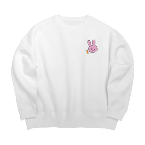 うさぎとにんじん（ミニ） Big Crew Neck Sweatshirt