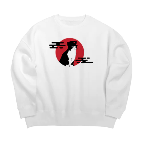 【前プリント】人民帽猫 Big Crew Neck Sweatshirt