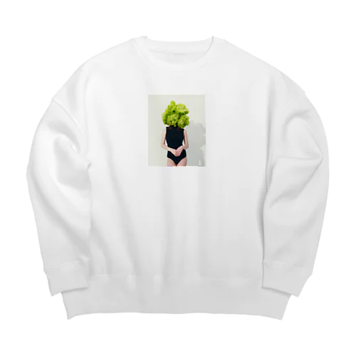 土桔梗(Eustoma) Big Crew Neck Sweatshirt