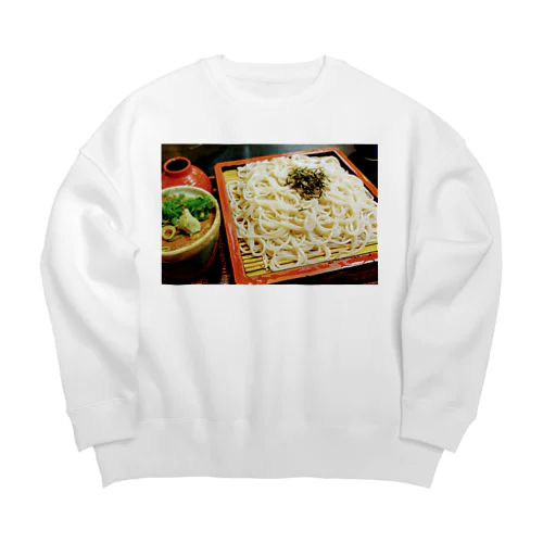 【お蕎麦】脳みそちゃん Big Crew Neck Sweatshirt