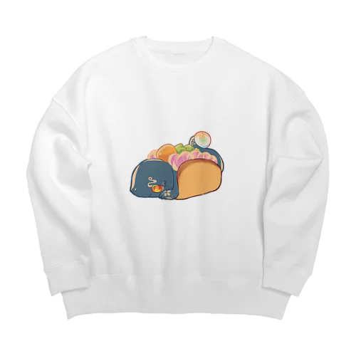 さくらずんだ Big Crew Neck Sweatshirt