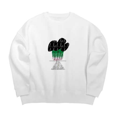 ほうれんそう Big Crew Neck Sweatshirt