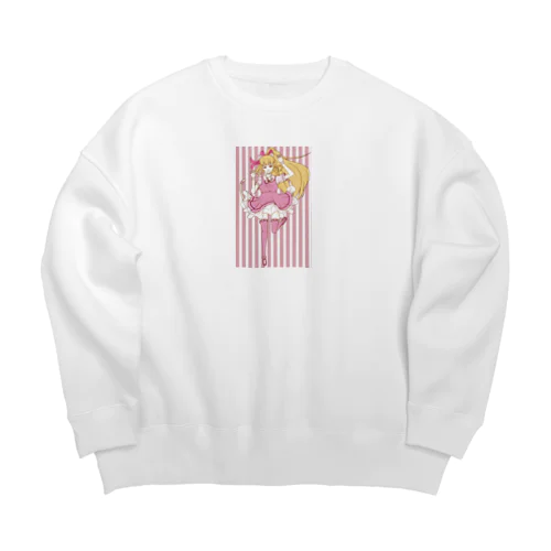 ｶﾞｵｰ!「・ω・)「 Big Crew Neck Sweatshirt