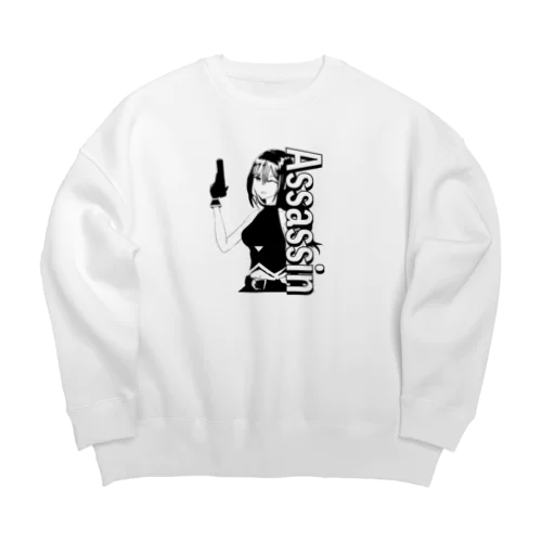 アサシンちゃん Big Crew Neck Sweatshirt