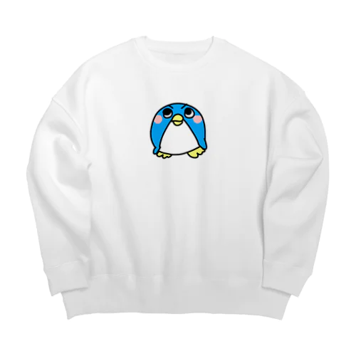 凛々しいペンギン Big Crew Neck Sweatshirt