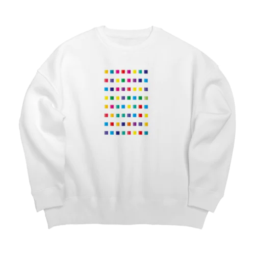 アートなカラーチャート Big Crew Neck Sweatshirt