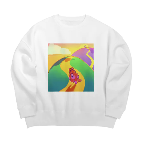 Corgi's farewell Big Crew Neck Sweatshirt