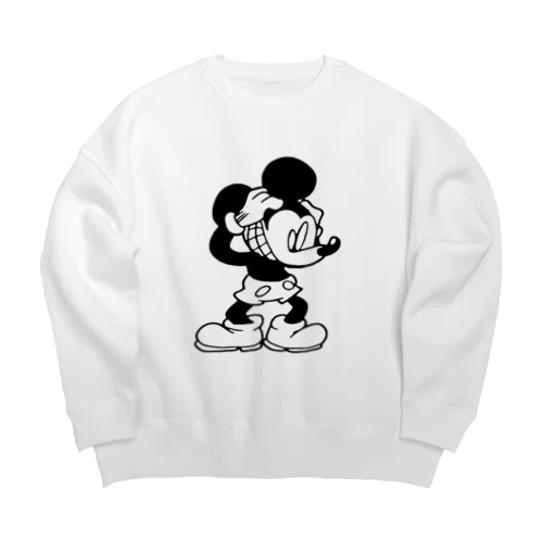 S_mouse_C Big Crew Neck Sweatshirt