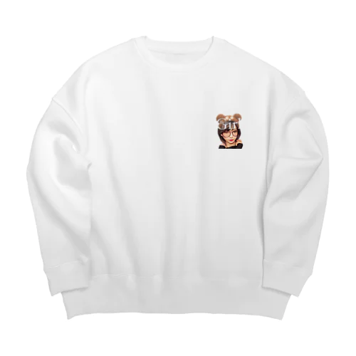 Bear Girl ☆◡̈⋆ Big Crew Neck Sweatshirt