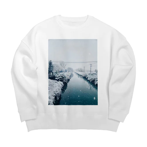 冬の景色1 Big Crew Neck Sweatshirt