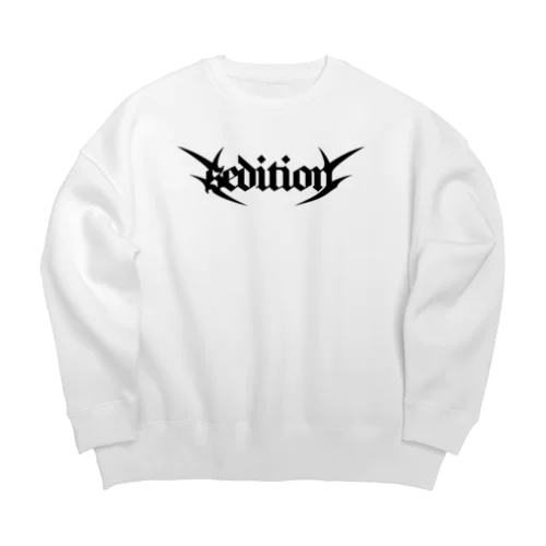 SEDITION(black) Big Crew Neck Sweatshirt