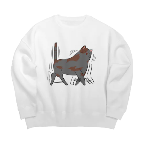 荒ぶるﾈｺﾁｬﾝ Big Crew Neck Sweatshirt