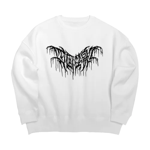 四字熟語 - 四面楚歌 Death Metal Logo デスロゴ Big Crew Neck Sweatshirt