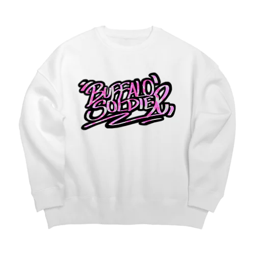 BUFFALO SOLDIER GRAFFITI PINK ビッグシルエットスウェット