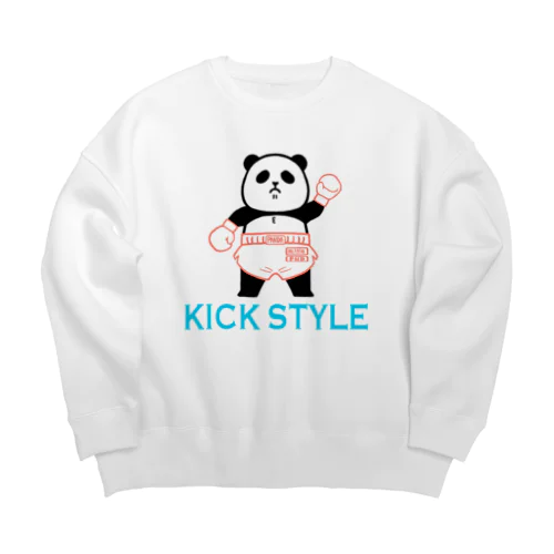 パンダプロレス キックボクシング Big Crew Neck Sweatshirt