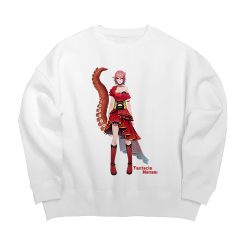 テンタクル七海(全身) Big Crew Neck Sweatshirt