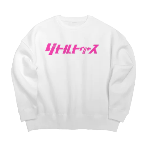 リトルトゥルース　ピンク Big Crew Neck Sweatshirt