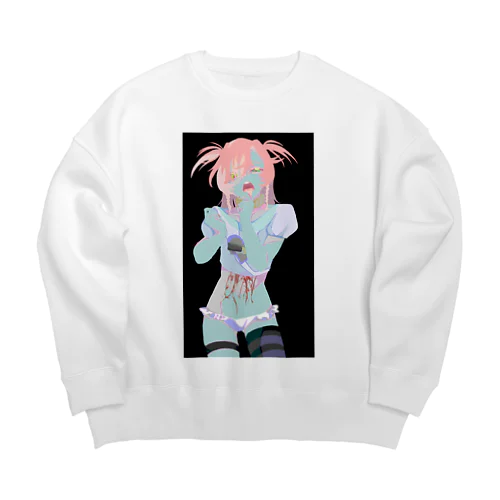 オリジナル絵 Big Crew Neck Sweatshirt