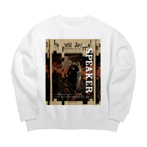 SPEAKER Big Crew Neck Sweatshirt