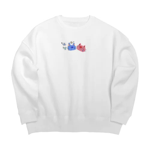 虫歯ニャン2 Big Crew Neck Sweatshirt