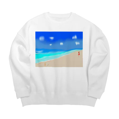 夏の淡い初恋 Big Crew Neck Sweatshirt