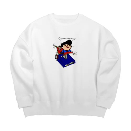 魔法の絨毯に乗れるなんて! Big Crew Neck Sweatshirt