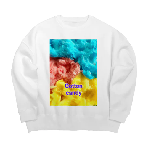 Cotton　candy Big Crew Neck Sweatshirt