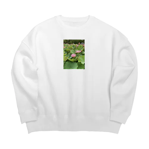 蓮の花です Big Crew Neck Sweatshirt