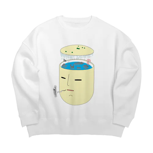 ATAMA NO NAKA Big Crew Neck Sweatshirt