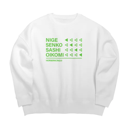 競馬の脚質 Big Crew Neck Sweatshirt