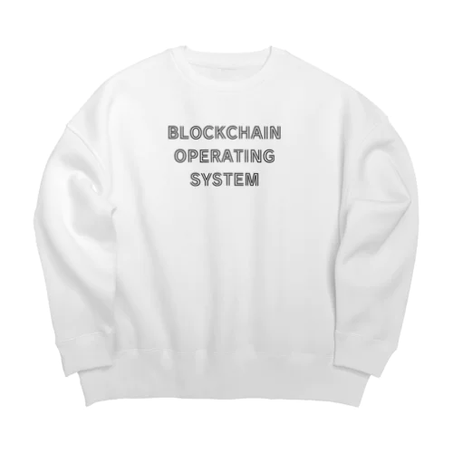 BLOCKCHAIN OPERATING SYSTEM ビッグシルエットスウェット