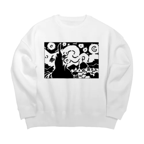 星月夜（ほしづきよ、英語: The starry night） Big Crew Neck Sweatshirt