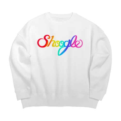 Shoogle(シューグル・週グル・週刊少年グルメ)ロゴ レインボー Big Crew Neck Sweatshirt