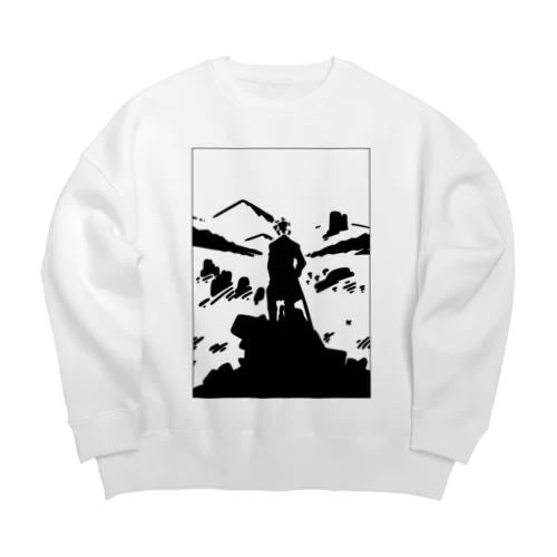 カスパー・ダーヴィト・フリードリヒ『雲海の上の旅人』（うんかいのうえのたびびと、英: Wanderer above the Sea of Fog） Big Crew Neck Sweatshirt