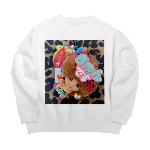 キュンです デコ ICカードケース柄 原宿 個性 Big Crew Neck Sweatshirt